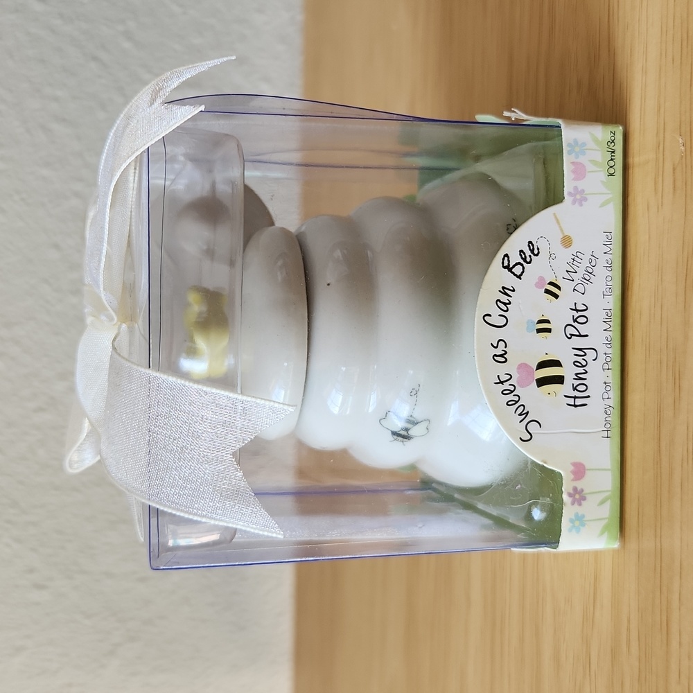 Kate Aspen Mini Honey Pot with Dipper NWT